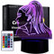 QQAAMZ Anime Grande Ariana 3d Led Nachtlicht Celebrity Singer Poster Katze Mädchen Schlafzimmer Dekoration Usb Licht 16 Farben Bestes Geburtstagsgeschenk Für Fans