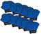 BECO Aqua Neoprenhandschuhe blau Gr. L 10 Paar Aquatraining Schwimmhandschuhe