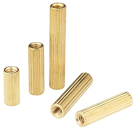 50-100 Stk.M2 Messing Rundrändel Hohlschraube Stecker auf Buchse Abstandsbolzen Pcb Motherboard Spacer Säule, M2x7mm (100pcs)
