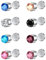 JFORYOU Magnetischer Nasenpiercing Fake Nasenring Stud Magnetischer Nasenstecker Fake Magnetische Ohrringe für Frauen