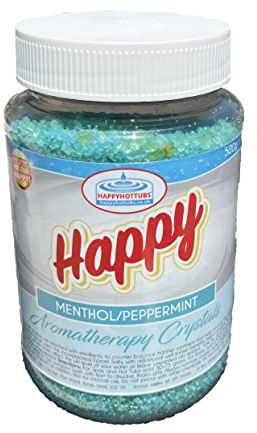 Happy Hot Tubs Spa Aromatherapy Crystals 500g Bath Scent Hot Tub Fragrance Aroma (Menthol/Peppermint)