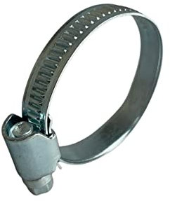 Schlauchschelle 40–60 mm, verzinkt, 9 mm Bandbreite, Lichtbereich, 10 Stück