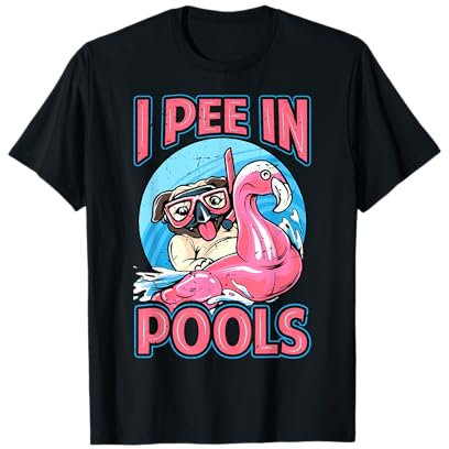 I Pee In Pools – lustiger Hund – Schwimmbad-Witze T-Shirt