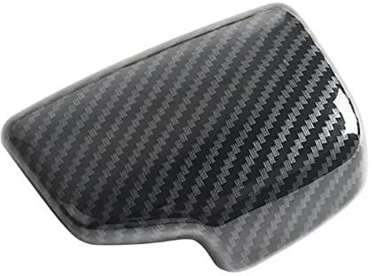 TOTMOX Kompatibel mit Audi A4 (B9) A5 S4 (B9) S5 Q5 SQ5 Q5/SQ5 Sportback Q7 Schaltknauf Abdeckung Verkleidung, Zubehör Auto Gear Shift Knob Cover Trim Cap Protector Carbon Fiber