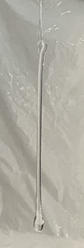 Tropfen zum hängen Klar Glas mit Öse Glastropfen zum hängen Fensterdekoration Christbaumschmuck Lüster Ornament Länge ca. 12 cm Durchmesser 0,7 cm Oberstdorfer Glashütte