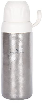 Boundless Voyage Titan Feldflasche Trinkflasche Auslaufsicher Thermosflasche Isolierflasche, Thermobecher, Isolierbecher für Sport, Schule, Fitness, Outdoor, Camping-Ti3015D