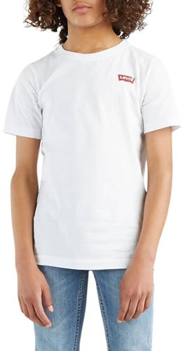Levi's Mädchen LVG Batwing Chest HIT Tee 4EK826 T-Shirt, White, 14 Years