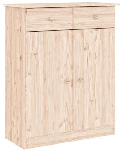 vidaXL Schuhschrank ALTA 77x35x96 cm Massivholz Kiefer