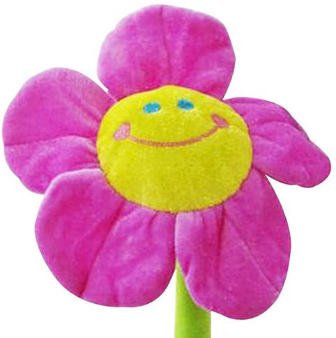Justkeji Bouquet di fiori artificiali ripieni, bouquet di girasoli in peluche con steli pieghevoli, fiori farciti decorazione per la casa per matrimoni, feste, compleanni, Natale (45,7 cm, viola)