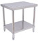 DCSYOG Edelstahl Küchentisch, Gastronomie Arbeitstisch Silber Werkbank 400 kg Tragkraft Küche Lebensmittel Zubereitungstisch für Küche Bar (76x60x80cm)