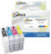 refill24 Nachfüllbare Patronen selbstrücksetzend kompatibel für 503/503XL, Expression Home XP- 5205, Workforce WF- 2960, 2965