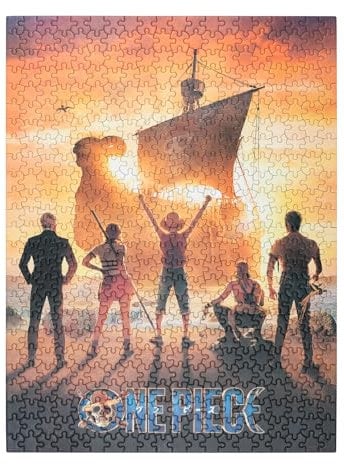 Grupo Erik Puzzle 500 Piezas One Piece Netflix, Piratas del Sombrero de Paja - Puzzle One Piece con Caja - Rompecabezas 61x45,7 cm - One Piece Regalos, One Piece Merchandising Oficial