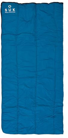 SOUK ONE Premium Kinderschlafsack Outdoor Camping Deckenschlafsack 3-4 Jahreszeiten für Kinder und Jugendliche (Blau, 70cm x 150cm)