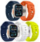 MoKo 5PZS Ocean Correa para Apple Watch Ultra2 49mm 46mm 45mm 44mm 42mm para Hombres y Mujeres,Silicona Pulsera Deportiva Correa para iWatch Serie 10 9 8 7 6 5 4 3 SE Ultra2,Multicolor A