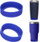 Linkidea Water Bottle Boot Compatible with YETI Rambler Tumbler 20oz/30oz, Travel Mug 20oz/30oz, Straw Cup 26oz, Silicone Bottle Bottom Bumper Protector (Deepsea Blue / 2 Pack)