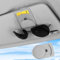 Aatpuss Porte Lunettes Voiture Antidérapant, Porte Lunettes de Voiture Autocollant Gris, Accessoire Voiture Femme Deco, Gadget Voiture, Clip de Carte d'Accessoires de Visière de Voiture