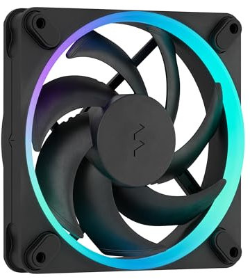 Fractal Design Momentum 12 RGB - Ventilateur silencieux pour boîtier PC - 120 mm - ARGB Gen 2-16 LEDs - Pales en polymère à cristaux liquides (LCP) - Palier dynamique fluide (FDB) - Noir