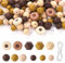 100 Pièces Perle Silicone Marguerite, Fleur de Marguerite Perles en Vrac Hexagonales Rondes Perles d'Espacement avec Corde Élastique pour Bricolage Artisanat Porte-Clés Bracelets Collier