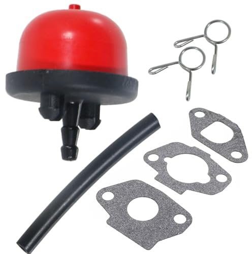 ZAMDOE RS100 Primer Bulb compatible for Mountfield RS100 RV100 SP414 HP414 SP164 HP164 HP42R HP45 SP42R S461RHP Lawnmower 118550698/0, with Fuel Line, 2 Clips, 3 Gasket