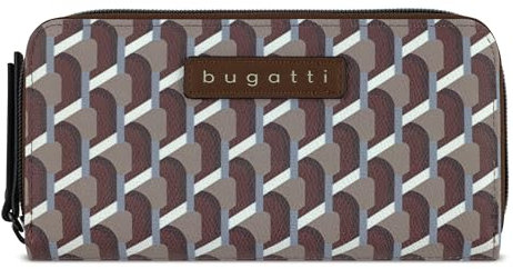 Bugatti Ella Geldbörse für Damen groß, Portemonnaie lang aus Kunstleder in oyard