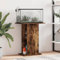 Rantry Aquariumständer Aquarium Unterschrank Aquarien Schrank, Aquarium Tisch mit Stabiler Oberplatte, Aquariumschrank für Sicheren Stand Räuchereiche 60,5x36x72,5 cm Holzwerkstoff