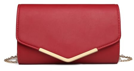 Miss Lulu Pochette Donna Elegante, Borsetta Donna, Pochette e Clutch Pelle, Borsa Donna,Pochette Eleganti da Cerimonia
