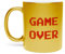 Fabulous Mug Doré en Céramique Chromé - Game Over Retro Arcade Gaming Jeux Video 8 Bits - 325 ml