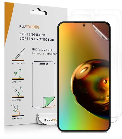 kwmobile 6X Displayschutzfolie kompatibel mit Samsung Galaxy S25 Plus Folie - klare Schutzfolien Set in transparent