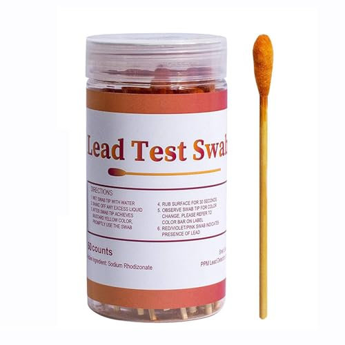 Hochwertige Blei-Check-Tupfer,Ergebnisse in 30 Sekunden,Testen Sie lackierte Oberflächen,Blei-Teststreifen für den Heimgebrauch,für Oberflächen einschließlich Geschirr, Keramik, Farbe (30)