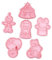GREENADSCAPE 6 Stücke Circus Cookie Cutters 3d Themen Formen Für Fondant Weihnachten Cookie Formen Kunststoff