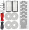 VIEWALL Accesorios para aspiradora Roborock Saros 10R, Qrevo CurvX, 1 cepillo principal, 2 filtros HEPA, 6 bolsas de polvo, 4 toallitas, 4 cepillos laterales (negro), 1 cepillo, 1 destornillador, 20