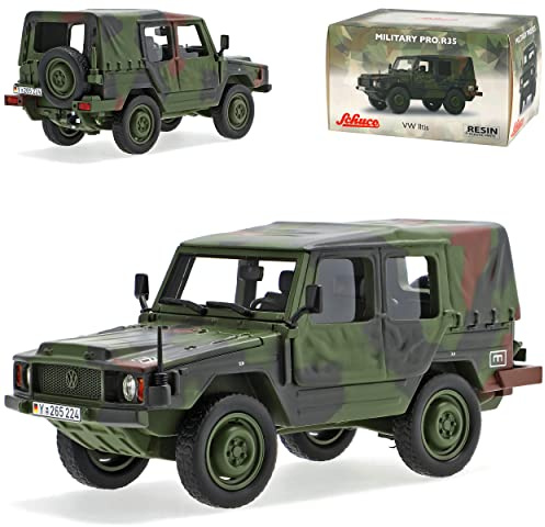 alles-meine.de GmbH Volkwagen Iltis 0,5to Grün Armee Bundeswehr Deutschland 1978-1988 1/35 Schuco Modell Auto mit individiuellem Wunschkennzeichen