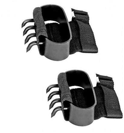WAFOHSR Al Aire Libre montaña árbol Escalada Resistente Mano Garra Picos Pata Ganchos Antideslizante 4 Dientes crampón Pata Ganchos Pulsera FáCil De Usar