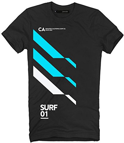 DEPARTED Herren T-Shirt mit Print/Aufdruck 3640-010 - New fit Größe XL, Black