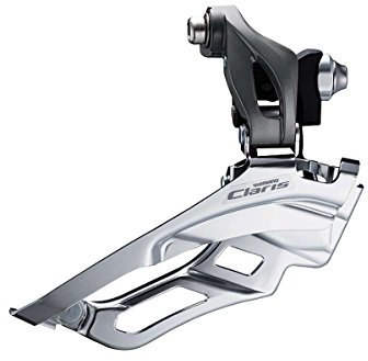SHIMANO Claris FD-R2000 Umwerfer 2x8-fach Down Swing Anlöt grau 2020 Mountainbike