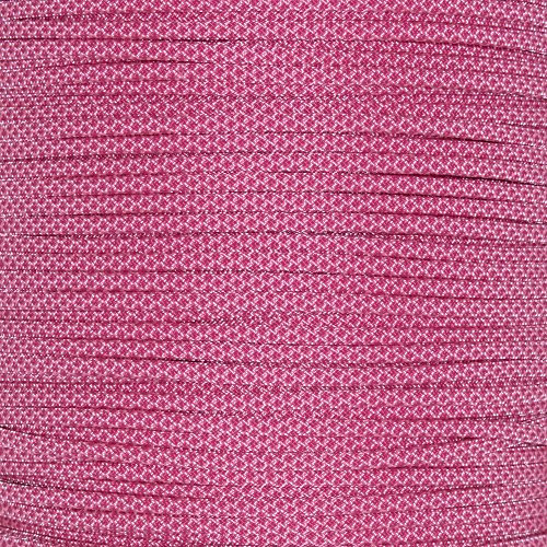 Paracord Planet 7-strand 4 mm Paracord aufreihmaterialien Kordel (Auswahl von über 250 Farben.) wählen Sie aus 50, 100, 250 Fuß Längen, Rose Pink w/ Fuchsia Diamonds, 25 Feet