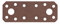 Alberts 300975 DURAVIS® Flachverbinder | rostbraun duplexbeschichtet | Größe 96 x 35 x 2,5 mm