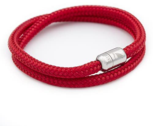 Wind Passion - Paracord Armband Damen - Armband Herren - Magnetarmband für Männer - Seilarmband für Herren - Armband mit Magnetverschluss, Small (Wrist size: 13.5-14.5 cm), Edelstahl