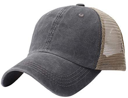 Herren Kappe Hut Männer Baseball Caps Baumwolle Patchwork Outdoor Hochwertige Bestickte Mesh Verstellbare Baseball Caps Hip-Hop Hüte Baseball Caps-Black_