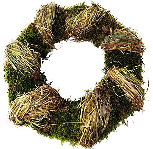 CREAFLOR HOME Kranz Ø 30 cm Lappenmoos,Heu