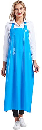 Nanxson TPU Schürze Unisex Wasserdichte Schürze Verstellbare Nackenschulter Leichte Arbeisschürze CF3148 (Blau, 110 * 80)