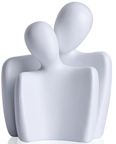 Romantische Deko,Keramik Deko Figuren,Hochzeitspaar Figuren,Deko Wohnzimmer Schwarz,Brautpaar Figuren,Kleine Umarmung Figuren Deko Wohnzimmer Modern,Hochzeitsfiguren Brautpaar,Keramik Figuren Deko