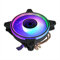 Noua Vex, Disipador CPU de Bajo Perfil TDP 100W, Enfriador de Aire de CPU 4 Heatpipes, Ventilador PWM ARGB de 120mm para AM5,AM4,AM3 y Intel 1700,1200,1150,1155,1151,1150,1366