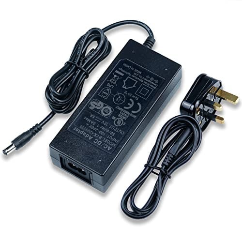 JOYLIT CE Power Supply 12V 5A 60W UK Plug, 100-240V AC to DC Adapter 12 Volt, Safety Durable 5.5MM * 2.1MM Jack LED Low Voltage Transformer for 12V LED Strip, LED Module, CCTV Camera