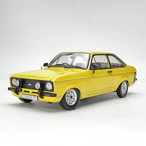 Sunstar 1/18 Scale Model Ford Escort MK11 Sport 1975 Signal Yellow