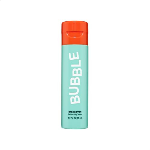 Bubble Skincare Break Even pH Balancing Toner for Oily Skin - Niacinamide + Green Tea Toner - Soothe Skin and Promote Even Texture Through Plant-Based, Exfoliating Skincare (100ml)