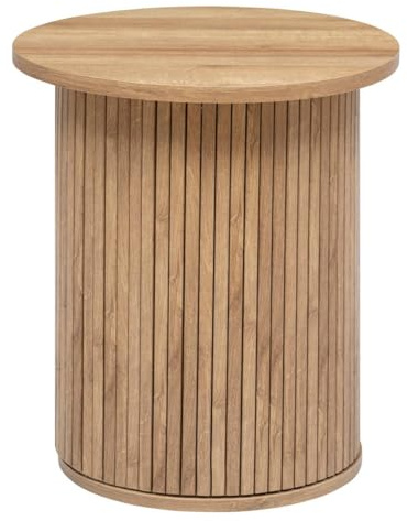 Atmosphera Interior Designer – Colva Couchtisch in Holzoptik – Beistelltisch für Schlafzimmer, Wohnzimmer, Büro – Durchmesser 45 cm x Höhe 50 cm