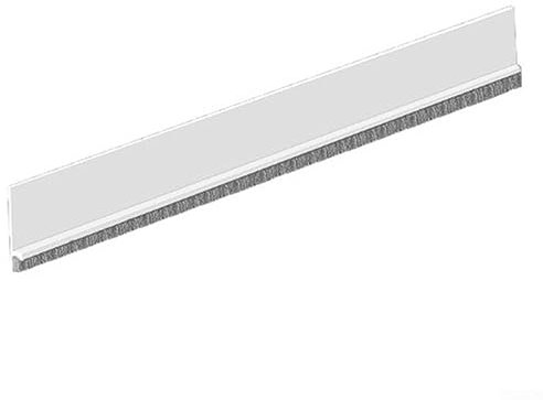 Burlete de aluminio con cepillo para puerta de 100 cm, para evitar corrientes de aire debajo de la puerta, para insonorización de insectos