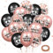 Luftballons 90. Geburtstag 18 Stück Roségold Schwarz 1934 Ballons 90. Party Dekorationen 12 Zoll Konfetti Latex Luftballons Geburtstag Party Deko für Frauen 90. Geburtstag Jubiläum Party