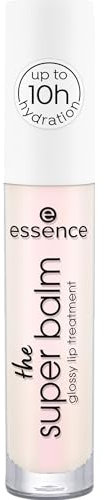 essence the SUPER BALM glossy lip treatment, Lippenbalsam, Nr. 01, Transparent, feuchtigkeitsspendend, vegan, ohne Konservierungsstoffe, ohne Parabene, ohne Mikroplastikpartikel, 3er Pack (3x5ml)